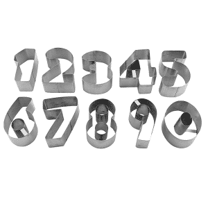 סט 10 חותכני ספרות  CutterPeeler