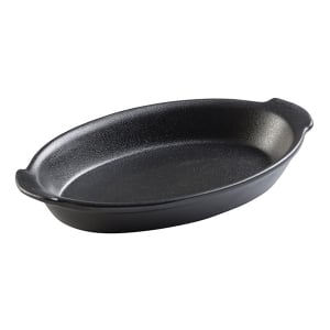 כלי הגשה פורצלן שחור עם ידיות  Jaguar 25cm