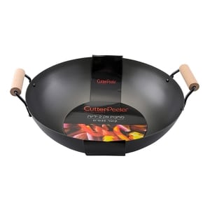 ווק יפני 2 ידית עץ CutterPeeler 30cm