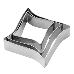 סט 3 חותכני עוגיות מעוין CutterPeeler
