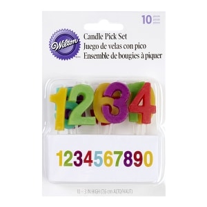 נר ספרות 0-9 Wilton