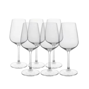 סט 6 כוסות יין קריסטל 450ml