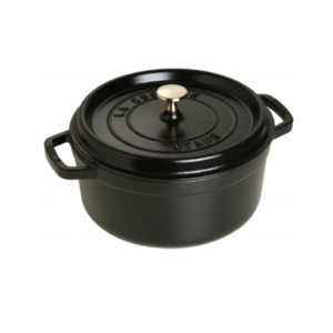 סיר יציקה עגול 24 שחור STAUB