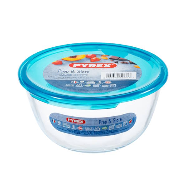 קערת זכוכית עם מכסה 0.7 ליטר Pyrex קערת זכוכית עם מכסה 0.7 ליטר Pyrex