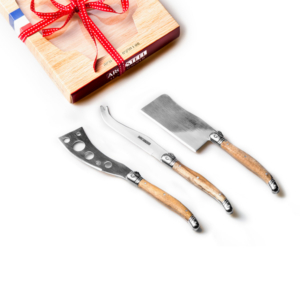 סט סכיני גבינה עם ידית עץ Arcosteel