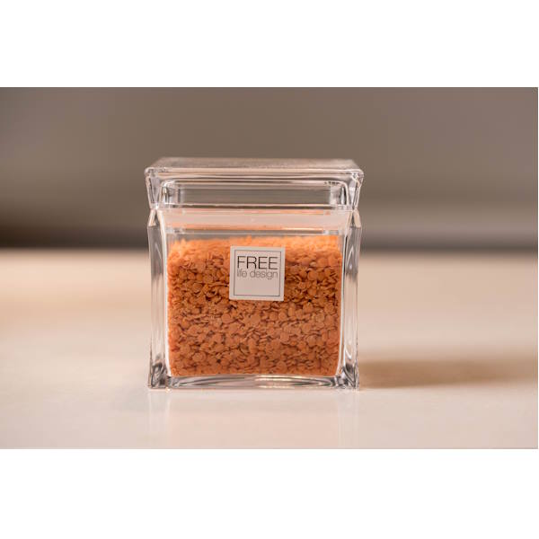מיכל אחסון FREE אקרילי מרובע 500ml