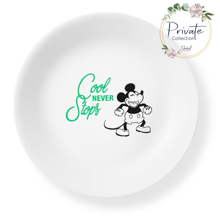 צלחת מנה ראשונה קורנינג Mickey by Disney ירוק