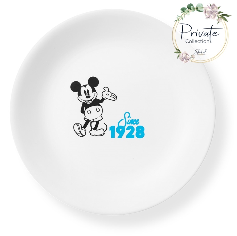 צלחת מנה ראשונה קורנינג Mickey by Disney כחול