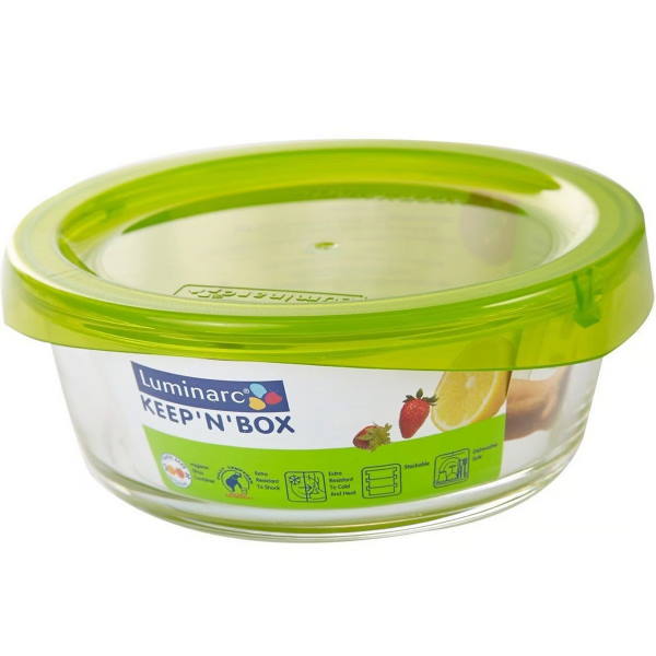 כלי אחסון זכוכית עגול 670 מ”ל Luminarc