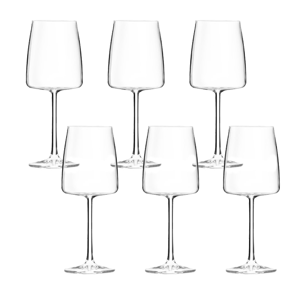 6 כוסות יין 430ml קריסטל RCR Essential