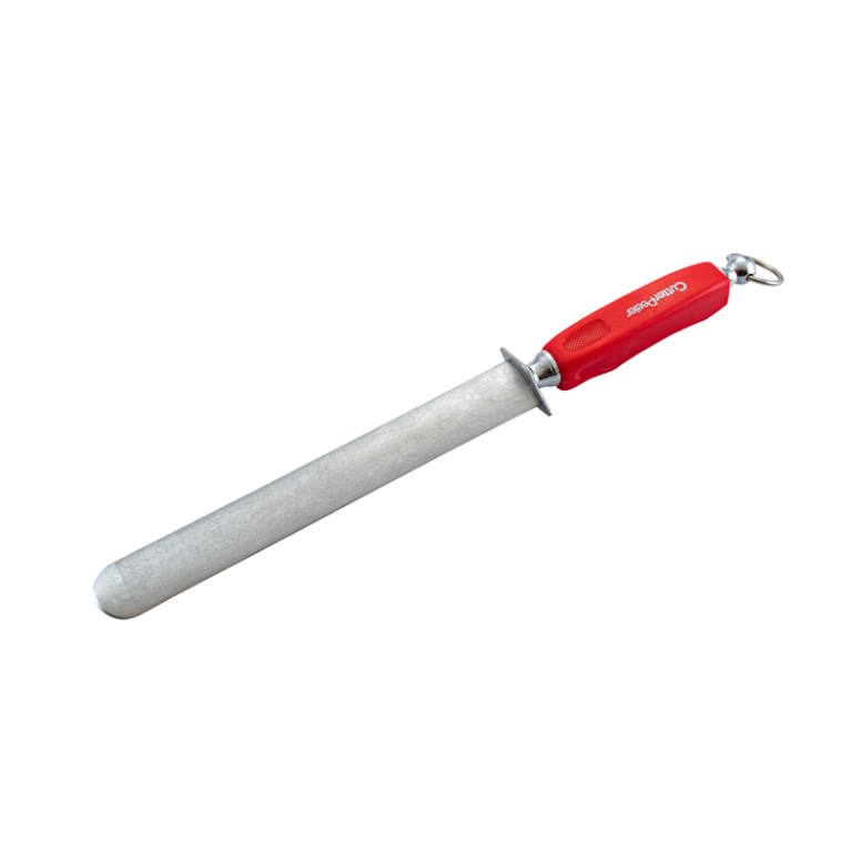 מוט השחזה אובלי רחב ידית אדומה CutterPeeler 25cm