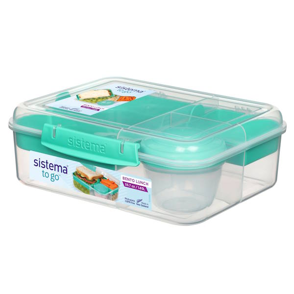 קופסת אחסון בנטו מחולקת 1.65 ליטר Sistema