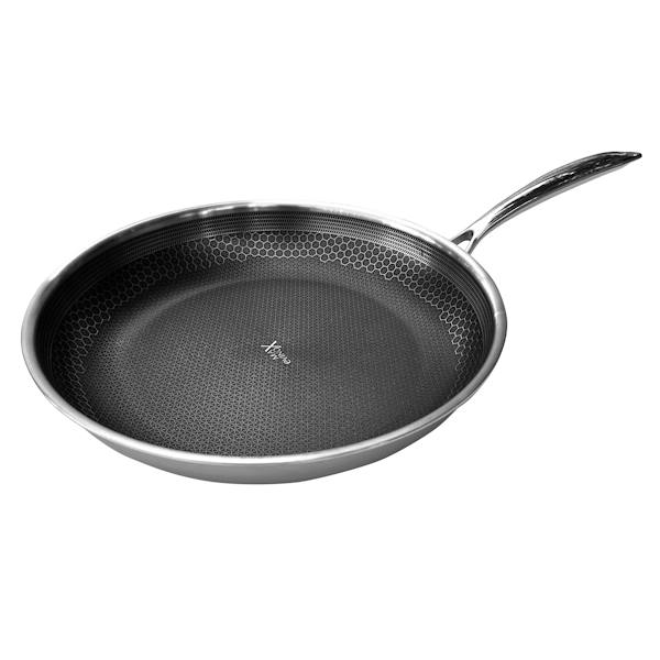 מחבת נירוסטה היברידי "חלת דבש" Evinox 28cm