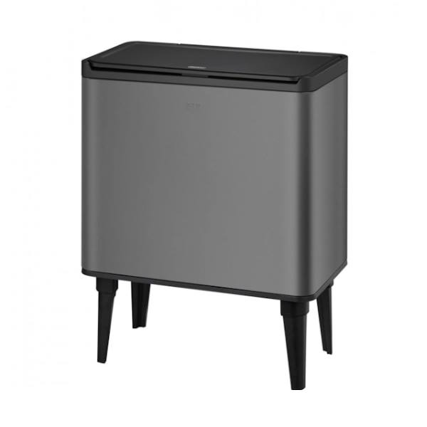 פח אשפה על רגליים 30 ליטר POSE אפור בטון EKO פח אשפה על רגליים 30 ליטר POSE אפור בטון EKO