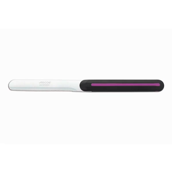 סכין מריחה משוננת פס סגול Arcos Linea 10cm