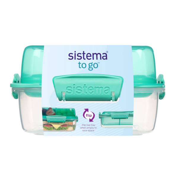 קופסת אוכל Lunch Stack To Go מחולקת 1.24 ליטר Sistema