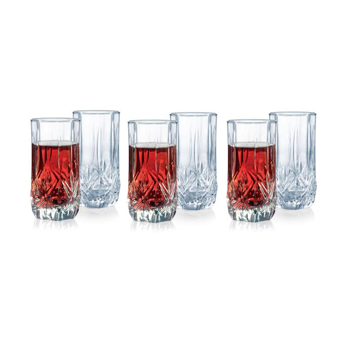 6 כוסות זכוכית גבוהות 310ml דגם ברייטון Luminarc