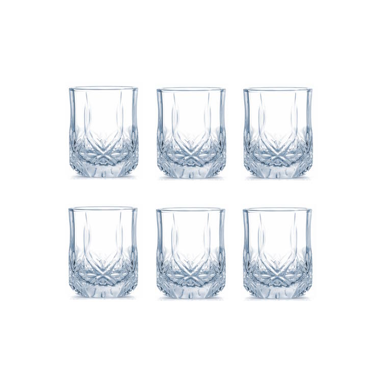 6 כוסות זכוכית נמוכות 270ml דגם ברייטון Luminarc