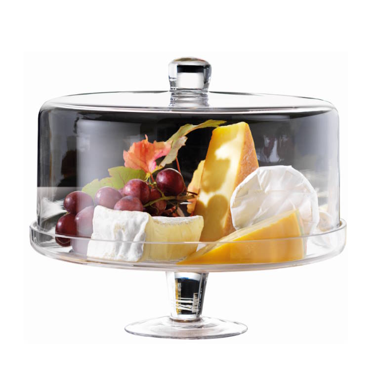 פעמון עוגה על רגל זכוכית ALEX LIDDY 30cm