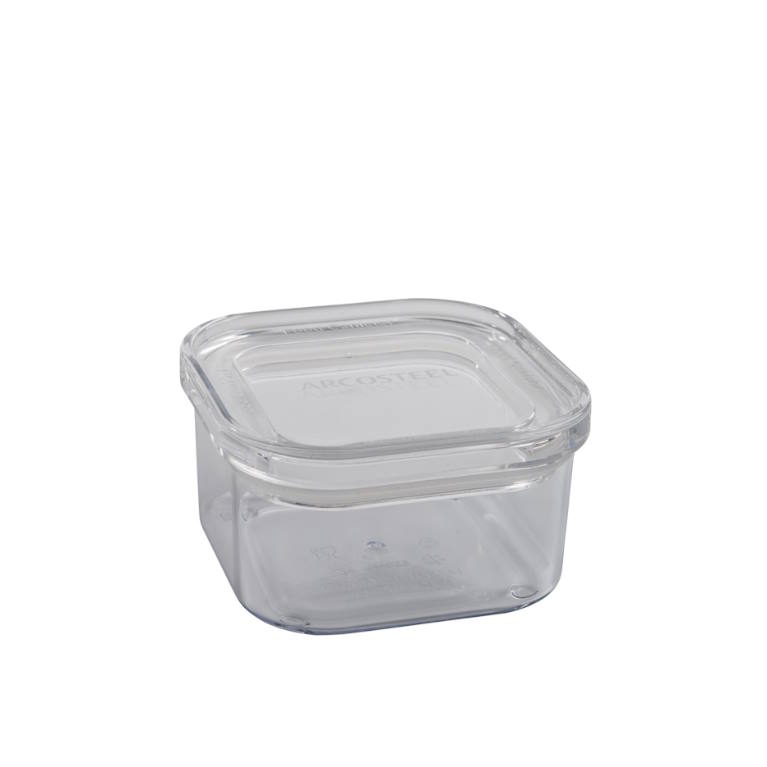 קופסת אחסון אקרילי מרובעת Arcosteel 450ml