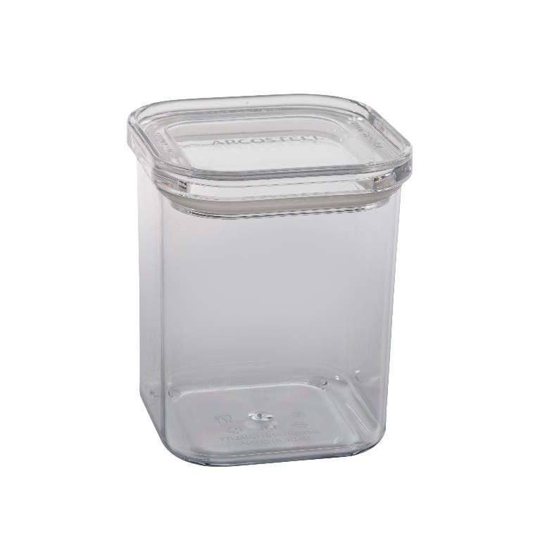 קופסת אחסון אקרילי מרובעת Arcosteel 1100ml