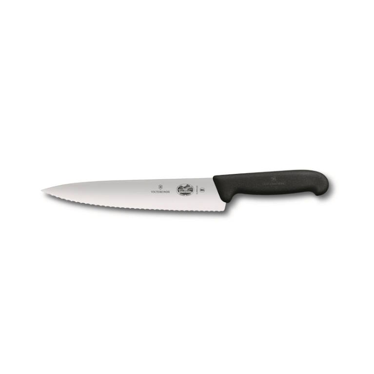 סכין טבח משוננת 19cm ידית פלסטיק Victorinox