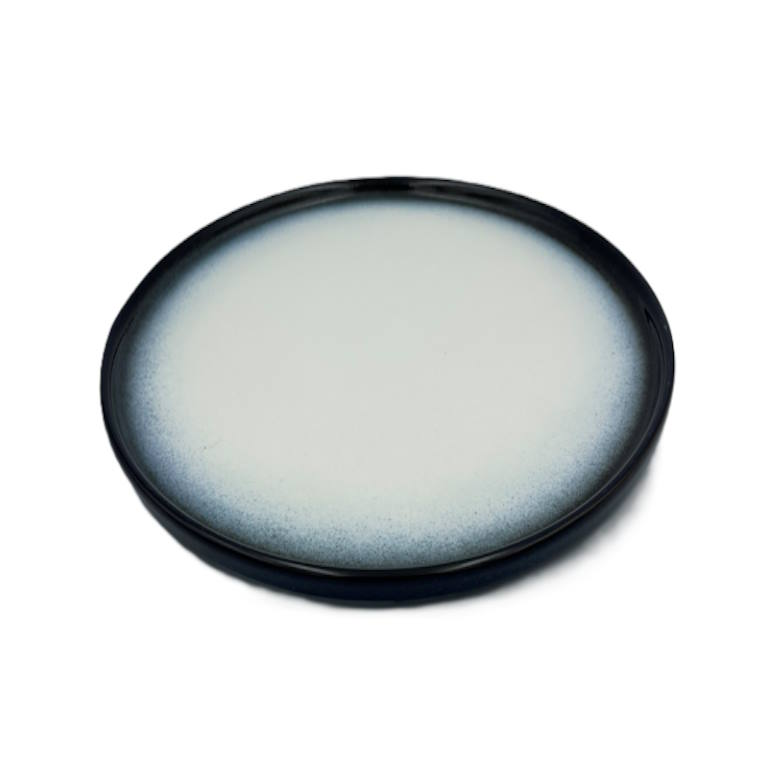פלטה עגולה ישרה פורצלן דגם שירז כחול Jaguar 31cm