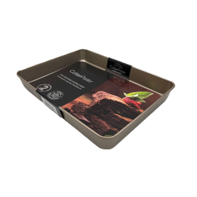 תבנית אפייה זהב מלבנית CutterPeeler 39X29X6cm