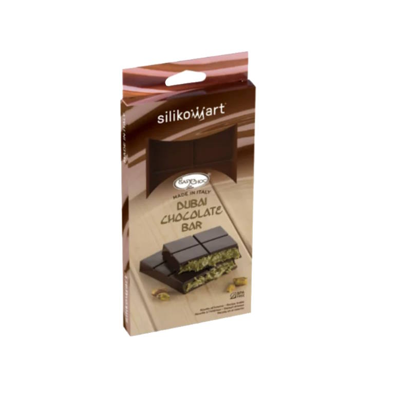 תבנית סיליקון לשוקולד דובאי  SiliKoMart 15.5X7.5cm