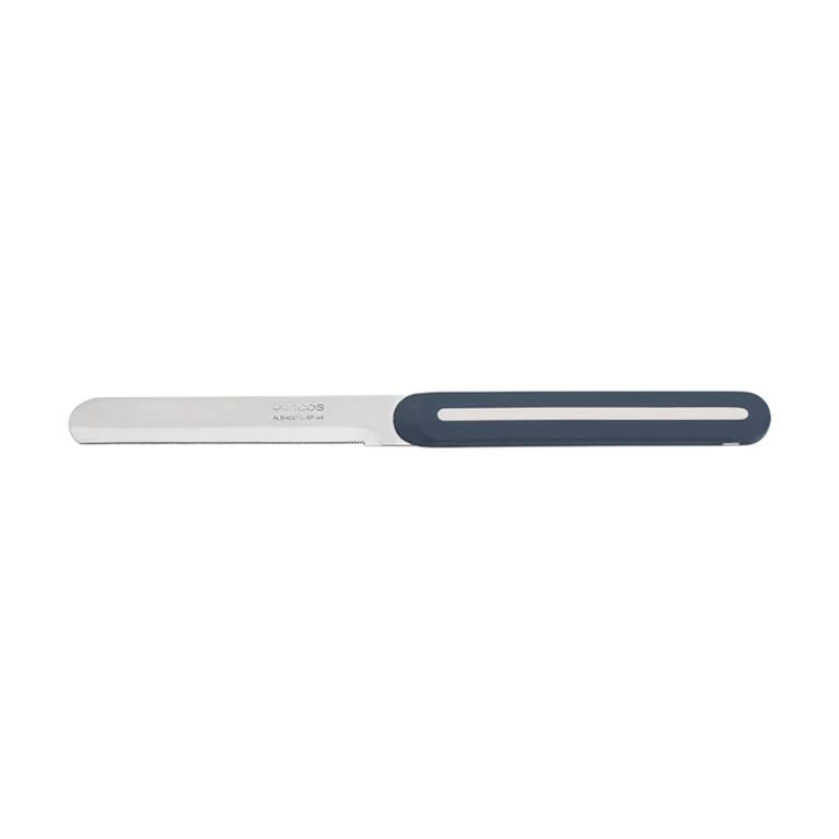 סכין מריחה משוננת כחול לבן Arcos Linea 10cm