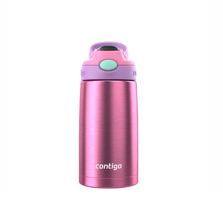 בקבוק מתכת Cleanable 385ml ורוד כהה Contigo