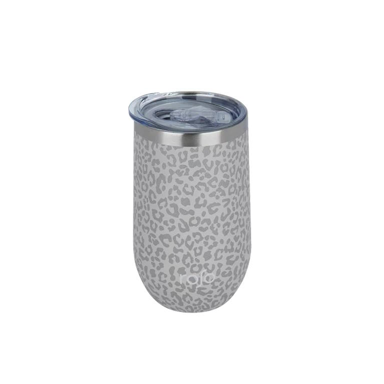 כוס תרמית נירוסטה עם הדפס אפור מנומר Roso 500ml