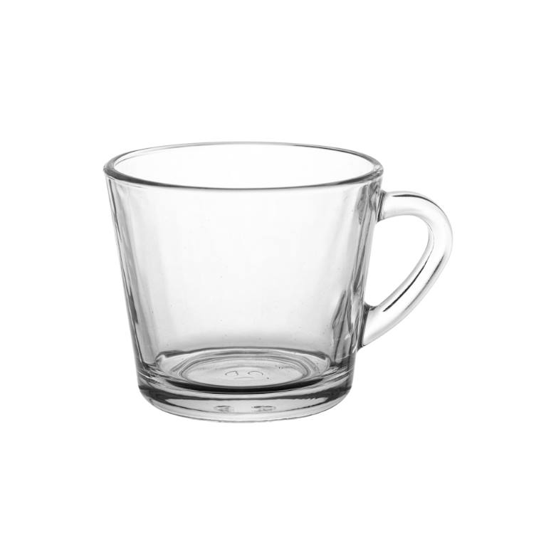 ספל זכוכית עגול שקוף 205ml