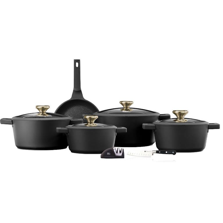 מארז כלי בישול 11 חלקים שחור Food Appeal מסדרת BlackBerry