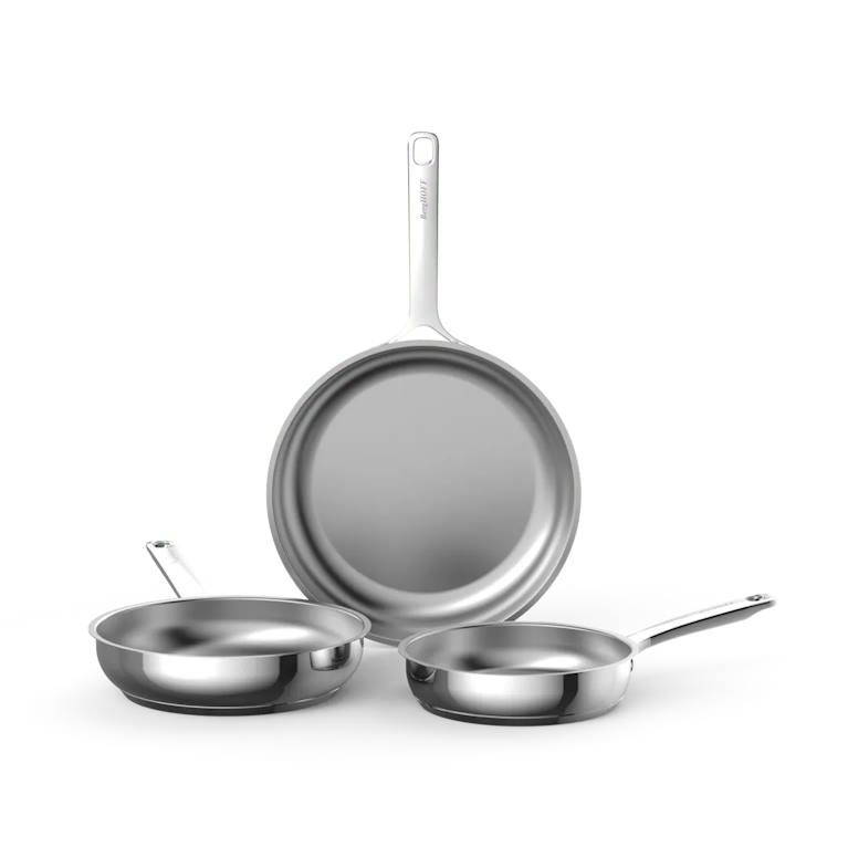 סט 3 מחבתות נירוסטה BergHOFF Helix סט 3 מחבתות נירוסטה BergHOFF Helix