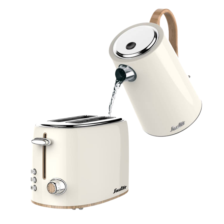 סט טוסטר קופץ וקומקום בעיצוב רטרו SAUTER סט טוסטר קופץ וקומקום בעיצוב רטרו SAUTER