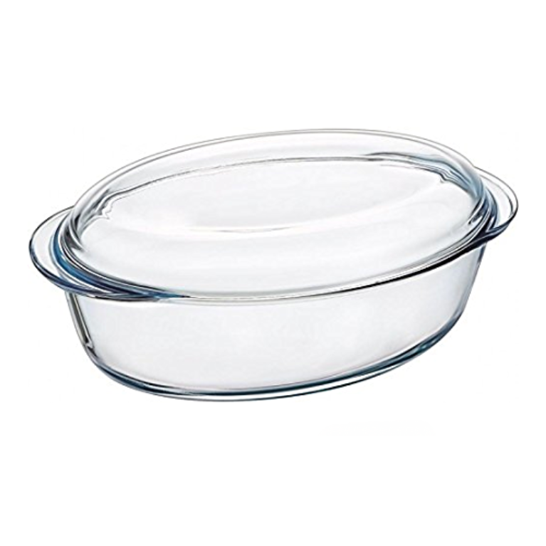סיר זכוכית אובלי עם מכסה PYREX Essentials סיר זכוכית אובלי עם מכסה PYREX Essentials