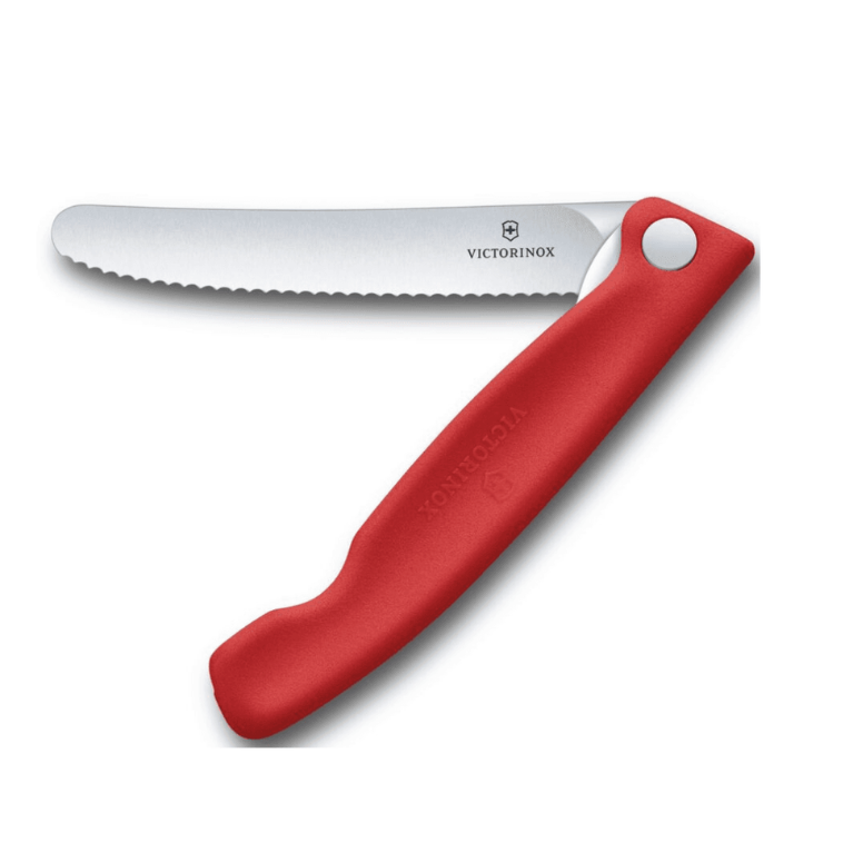 סכין ירקות מתקפלת להב משונן Victorinox סכין ירקות מתקפלת להב משונן Victorinox